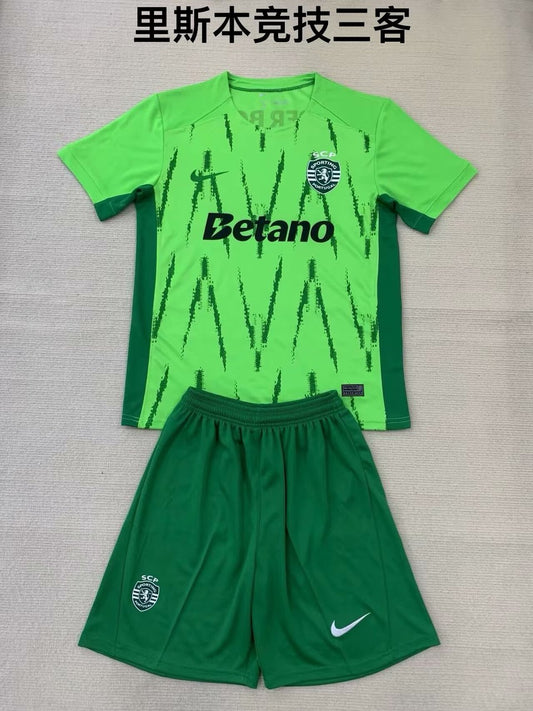 Sporting Lisbon Third Away Kids Football Jersey 2024/2025
