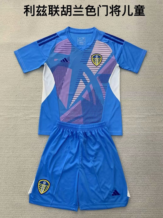 Leeds United Goalkeeper Kids Football Jersey 2024/2025
