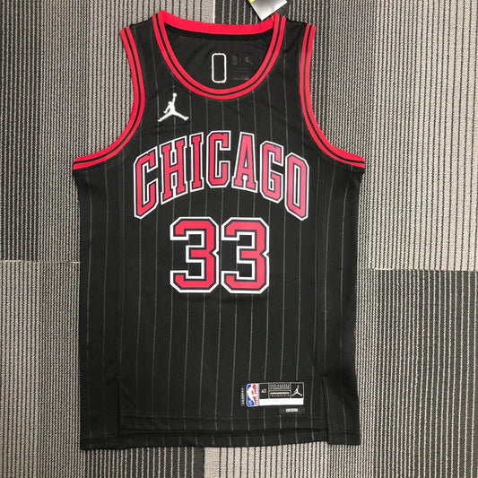 Chicago Bulls Black #33 PIPPEN NBA Season Jerseys 75 Year