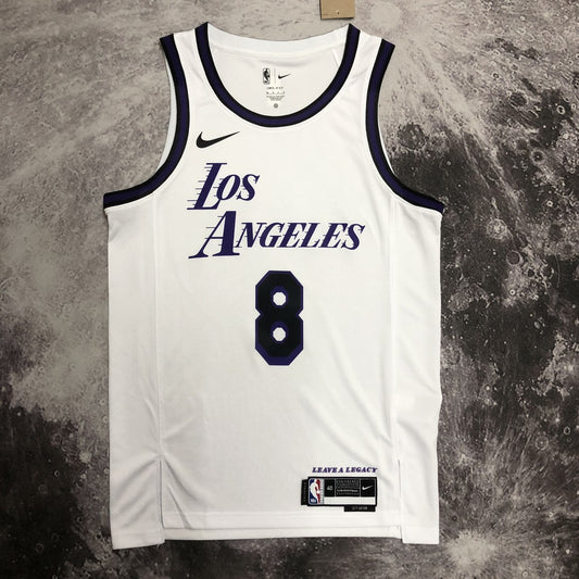 Los Angeles Lakers Kobe #8 BRYANT White City Edition NBA Jerseys 2023
