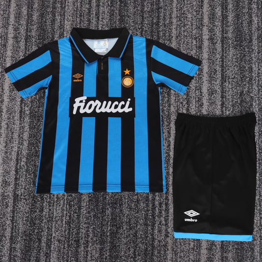 Retro Inter Milan Home Kids Football Jersey 1992/1994