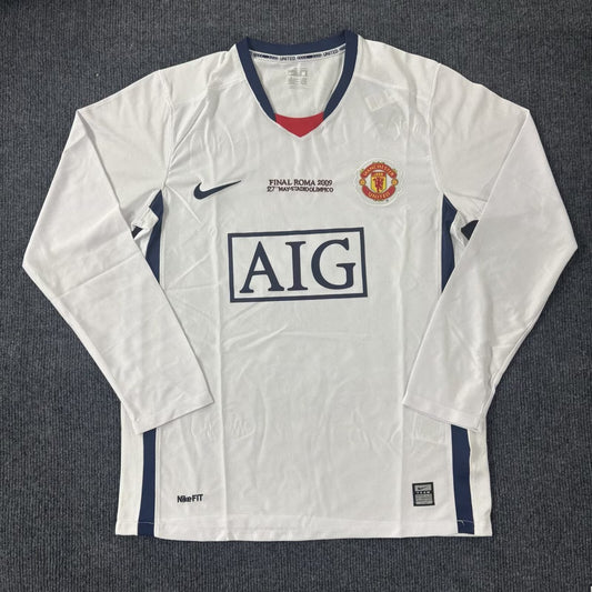 Retro Manchester United Long Away Champion Football Jersey 2007/2008