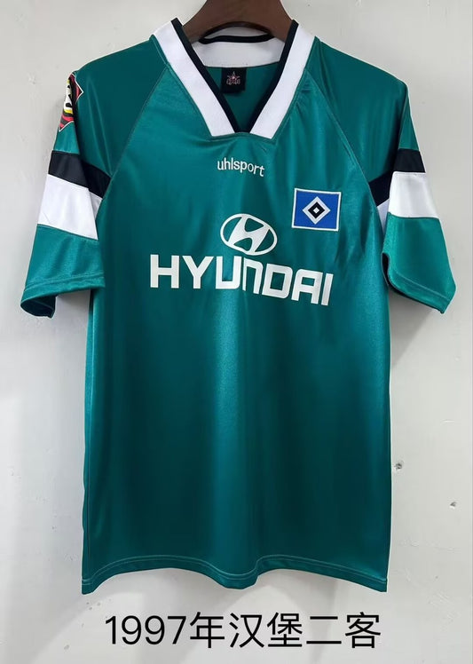 Retro Hamburger SV Third Away Fans Football Jersey 1997