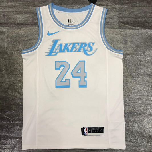 Los Angeles Lakers Kobe #24 BRYANT Retro White NBA Jerseys 2021