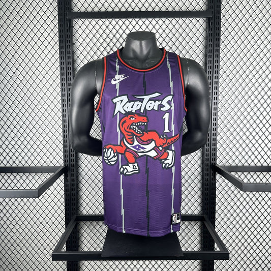 Retro Toronto Raptors Purple #1 MCGRADY NBA Season Jerseys 2026