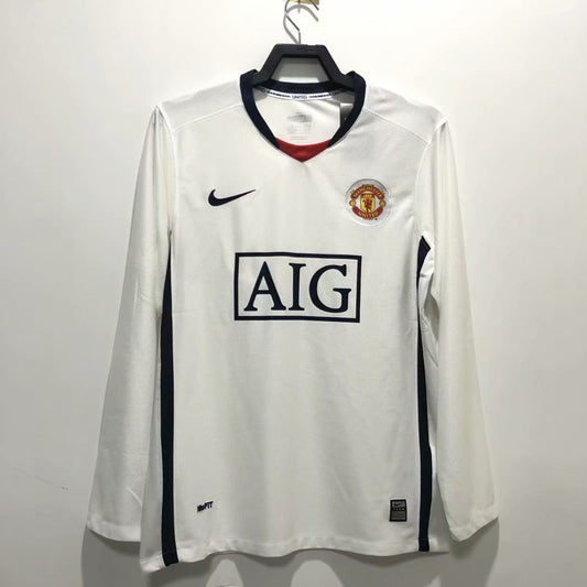 Retro Manchester United Long Sleeve Football Jersey 2008/2009