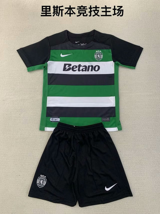 Sporting Lisbon Home Kids Football Jersey 2024/2025