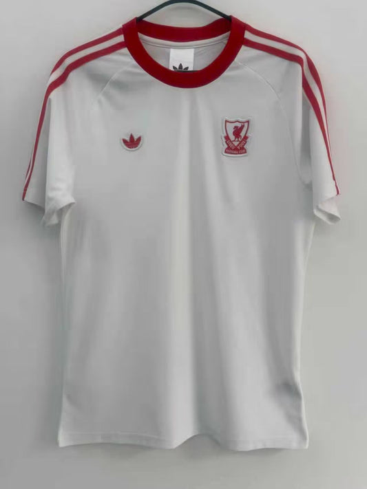 Liverpool T-shirt Retro Leisure White Football Jersey 2026/2027