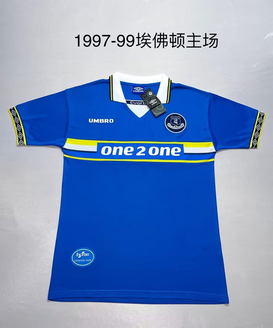 Retro Everton Home Football Jersey 1997/1999