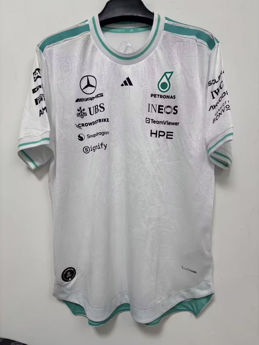 F1 Mercedes-Benz White Short Sleeve Racing Suit 2026