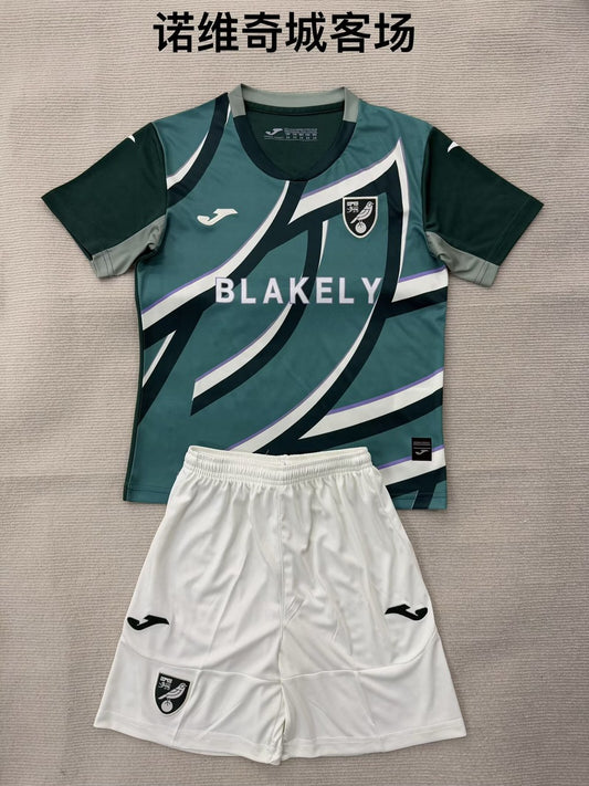 Norwich City Away (Kids And Man ) Football Jersey 2025/2026