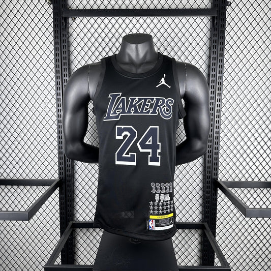 Los Angeles Lakers Kobe #24 BRYANT Black Honor Edition NBA Jersey