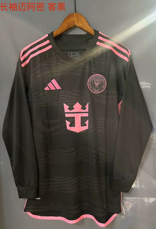 Inter Miami Long Sleeve Away Fans Football Jersey 2024/2025