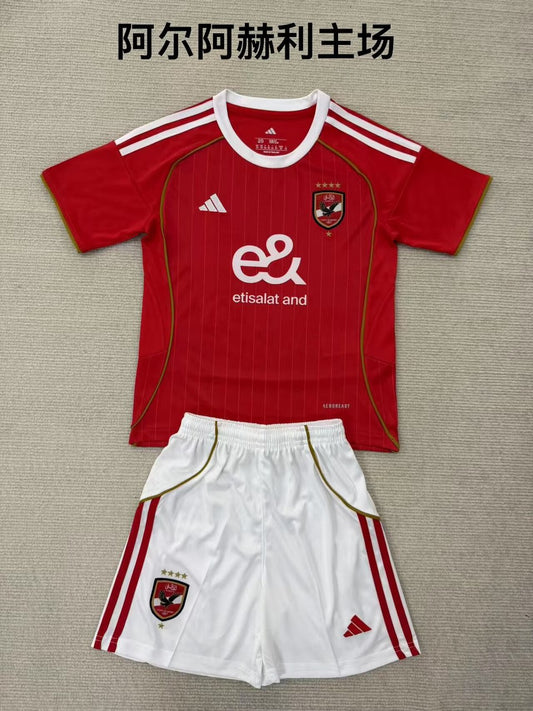 Al Ahly Home Kids Football Jersey 2025/2026
