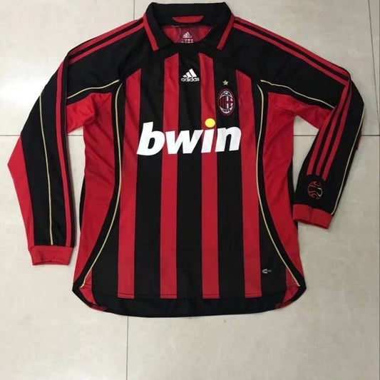 Retro AC Home Long Sleeve Football Jersey 2006/2007