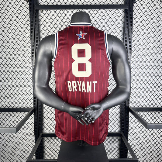 Los Angeles Lakers Kobe #8 BRYANT Red All-Star NBA Jersey 2024