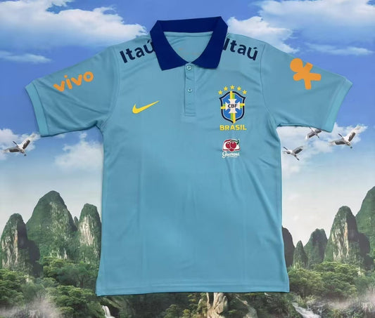 Brazil Polo Fans Blue Football Jersey 2025/2026