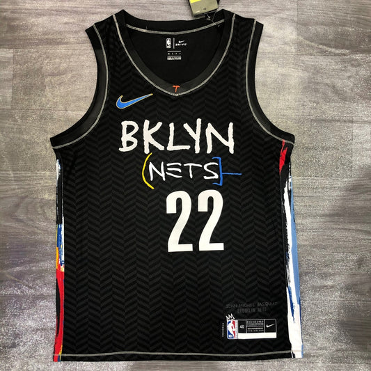 Brooklyn Nets City Edition Graffiti Black #22 LEVERT NBA Season Jerseys 2021