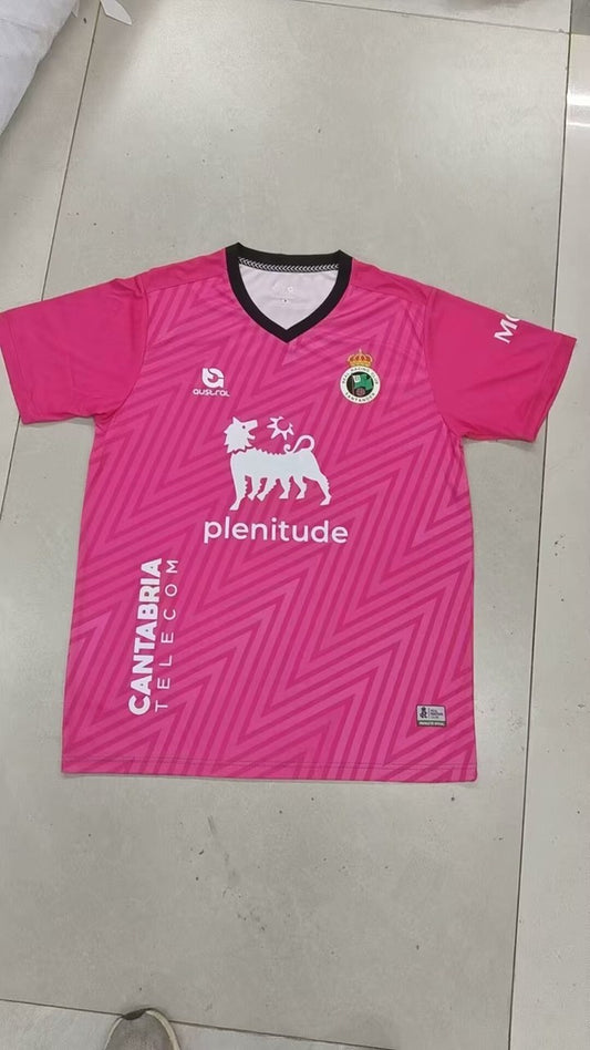 Racing Santander Pink Fans Football Jersey 2024/2025