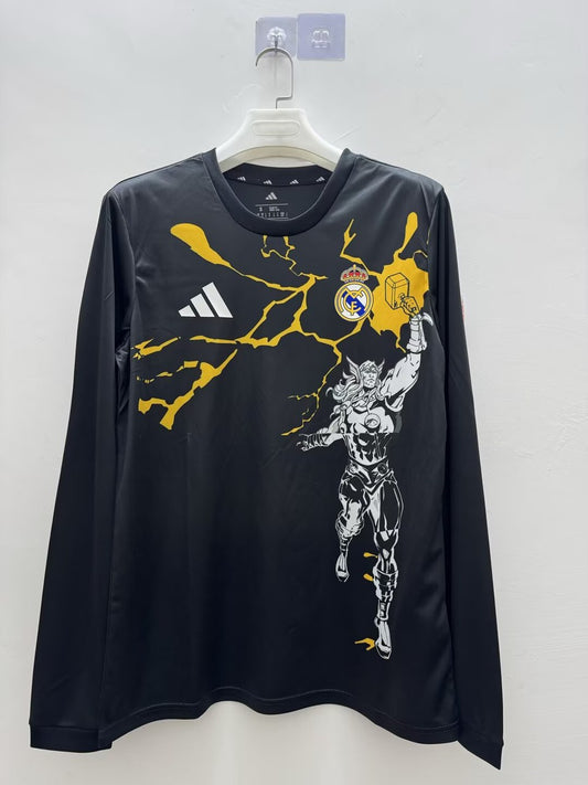 Real Madrid Co-branded Long Sleeve Special Edition Fans Football Jersey 2025/2026