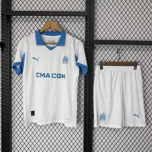 Marseille Home With Pants Sets Fans Football Jersey 2025/2026