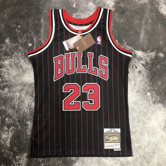 Chicago Bulls Black Stripe #23 JORDAN NBA Season Jerseys 1991