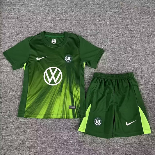 Wolfsburg Home Kids Football Jersey 2025/2026