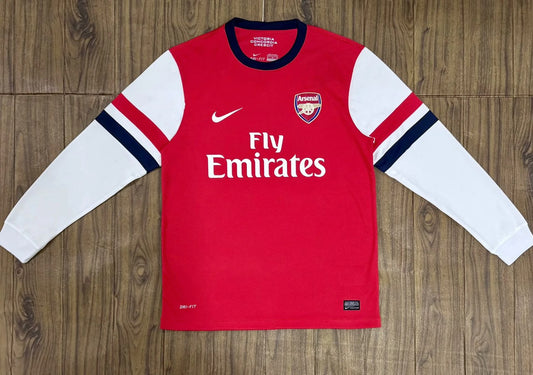 Retro Arsenal Long Home Football Jersey 2012-13