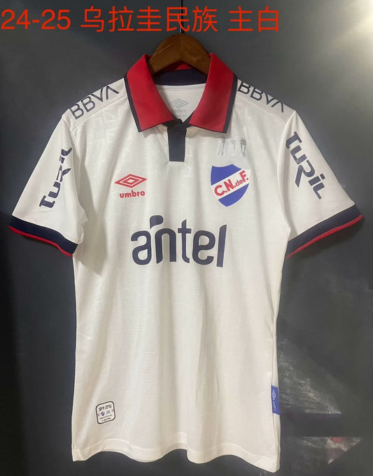 Club Nacional Home Fans Football Jersey 2024/2025（乌拉圭国民）
