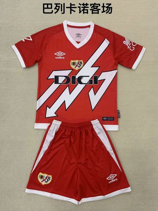 Rayo Vallecano Away Kids Football Jersey 2024/2025