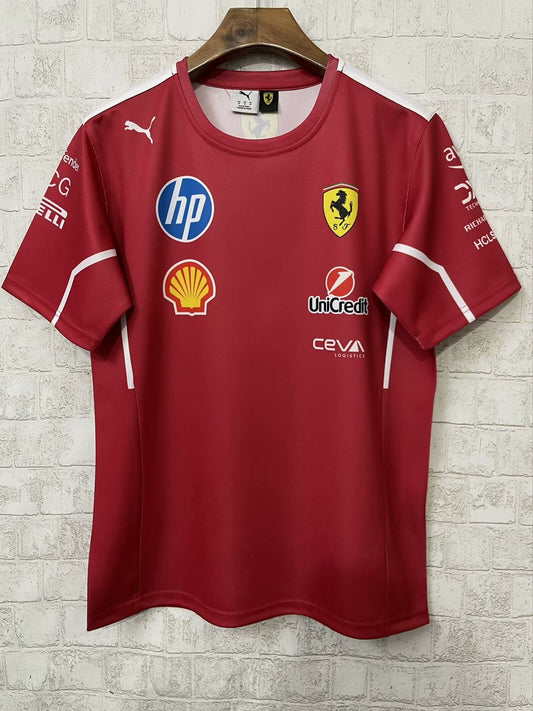 Ferrari Round Neck Fans Rugby Jerseys 2025