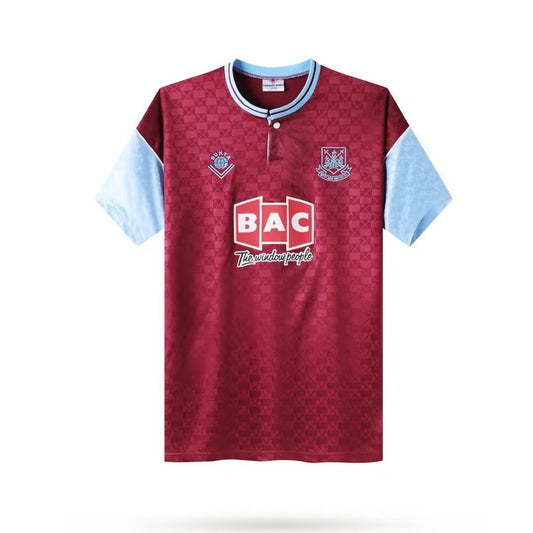 Retro West Ham Home Football Jersey 1989/1990