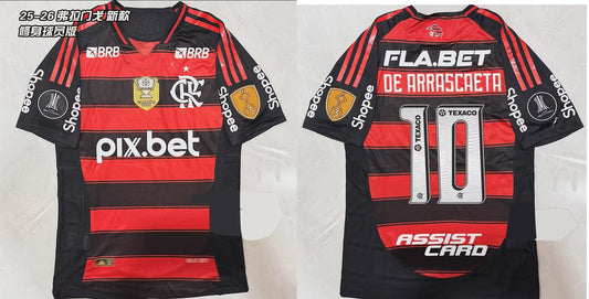 Flamengo Home #10 DE ARRASCAETA Player Football Jersey 2025/2026