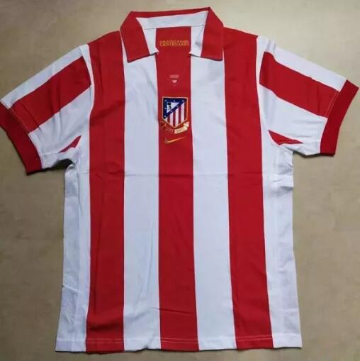 Retro Atletico Madrid Home 100 Year Football Jersey 2003/2004