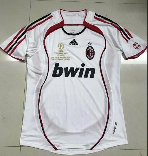 Retro AC White Away Football Jersey 2006/2007