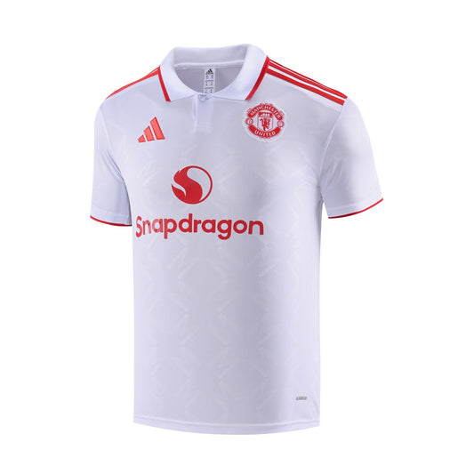 Manchester United Polo Fans White Football Jersey 2025/2026