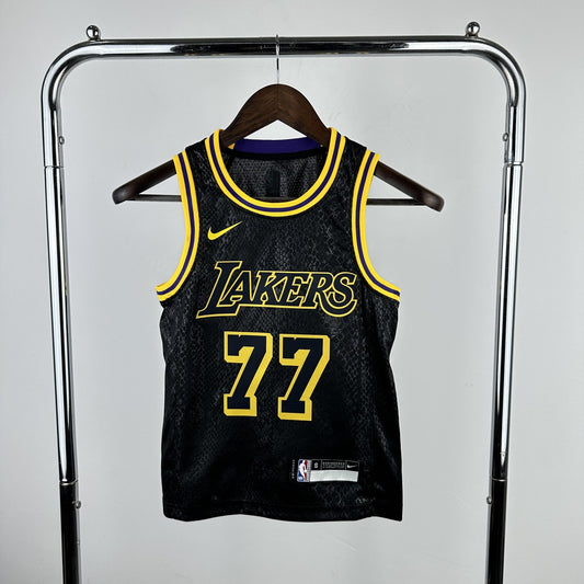 Los Angeles Lakers Kids Snake's Skin #77 DBNCIC NBA Jerseys 2023