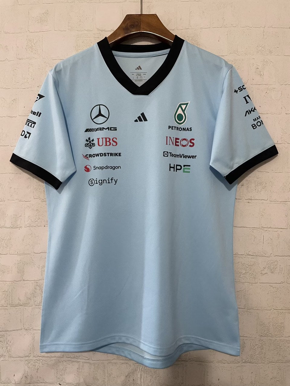 F1 Mercedes-Benz Blue Short Sleeve Racing Suit 2026