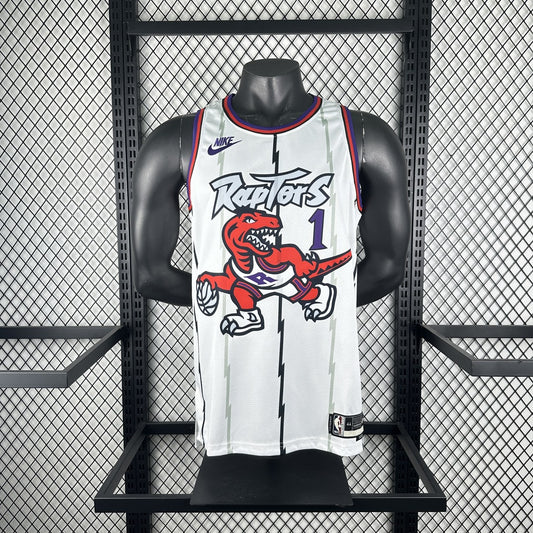 Retro Toronto Raptors White #1 MCGRADY NBA Season Jerseys 2026