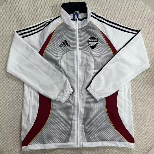 Arsenal Windbreaker White Red Football Jersey 2026/2027