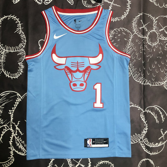Chicago Bulls Blue #1 ROSE NBA Season Jerseys