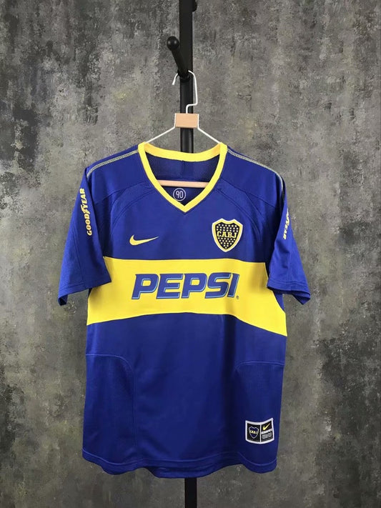 Retro Boca Juniors Home Fans Football Jersey 2003/2004