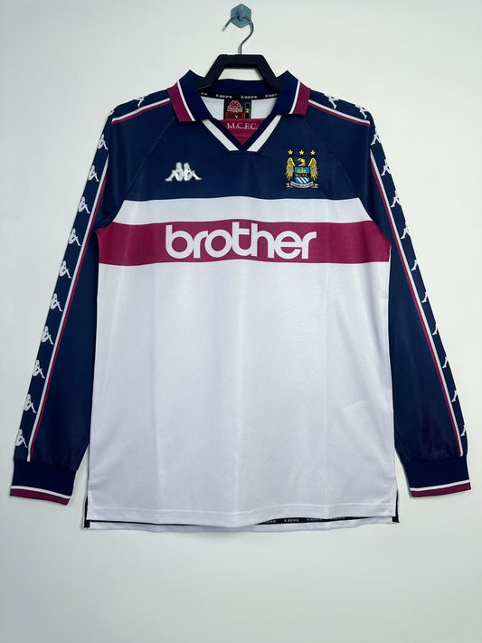 Retro Manchester City Long Away Football Jersey 1997/1998