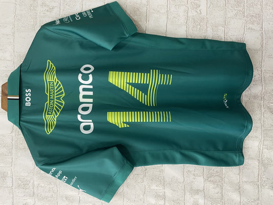 F1 #14 Martin Aston Polo Green Short Sleeve Racing Suit 2025