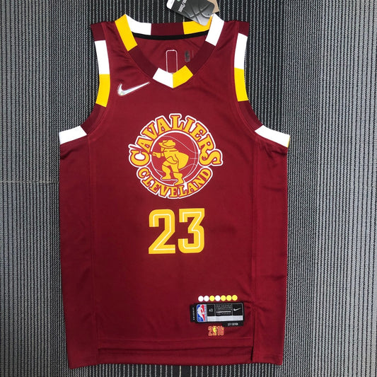 Cleveland Cavaliers Red City Edition 23 James NBA Jerseys 2023