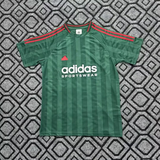 Adidas Clover Classic Green And Red Stripes T-shirt Green Football Jersey 2025/2026