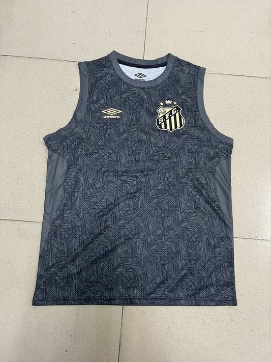 Santos Vest Black Fans Football Jersey 2024/2025