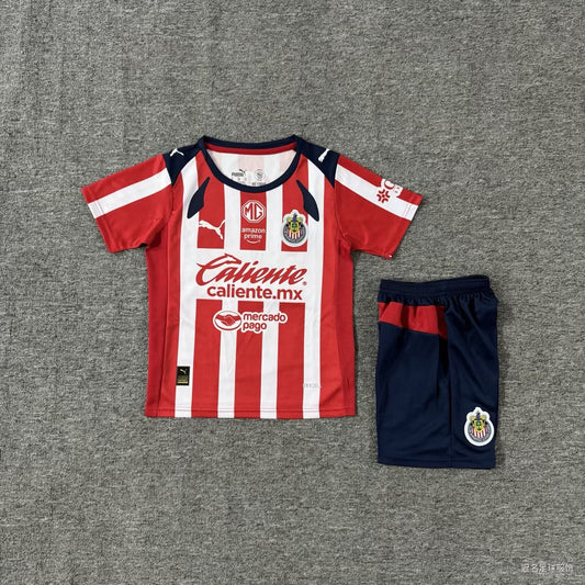 Chivas (Guadalajara ) Home Kids Football Jersey 2025/2026