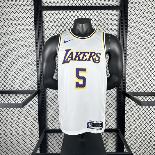 Los Angeles Lakers White #5 AYTON NBA Jerseys 2023