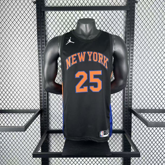 New York Knicks Black #25 BRIDGES NBA Jerseys 2025/2026
